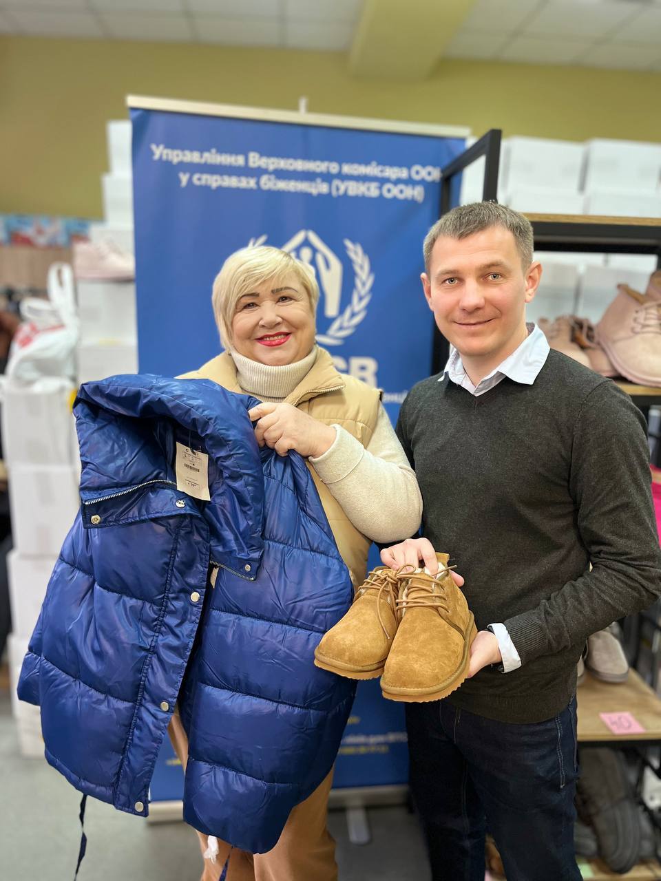 Теплі жилетки від гуманітарного центру UNHCR Ukraine «Проліска»